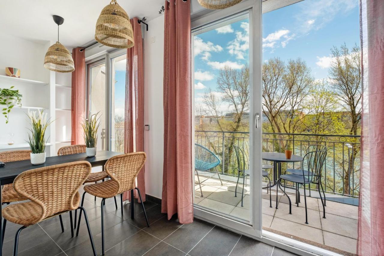 Lyon Cite- Appartement Vue Rhone Terrasse-Caluire Экстерьер фото